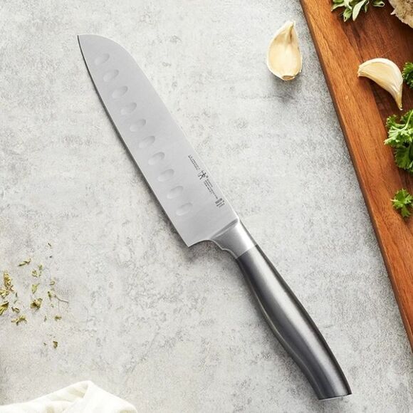 ZWILLING J.A. Henckels Graphite Forged 5" Hollow Edge Santuko Knife - Picture 1 of 6